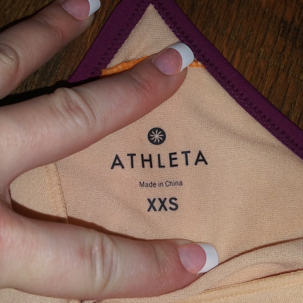 NWOT ATHLETA (CRANBERRY) SHOREBREAK SWIM DRESS - Picture 8 of 8